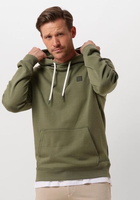 Groene SCOTCH & SODA Sweater ESSENTIAL LOGO BADGE HOODIE - large