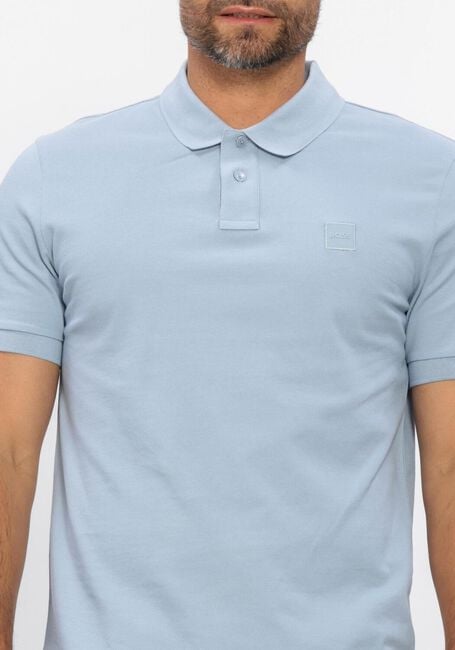 Lichtblauwe BOSS ORANGE Polo PASSENGER - large