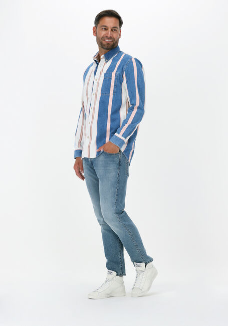 Multi SELECTED MEN Casual overhemd SLHBRAD 23903 STRIPE LS LOOSE DNMSHIRT U Multi SELECTED MEN Casual overhemd SLHBRAD 23903 STRIPE LS LOOSE DNMSHIRT U - large
