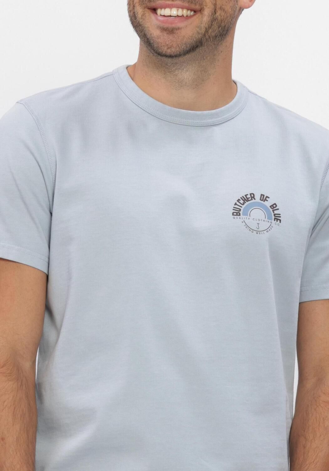 Lichtblauwe BUTCHER OF BLUE T-shirt ARMY CIRCLE TEE - large