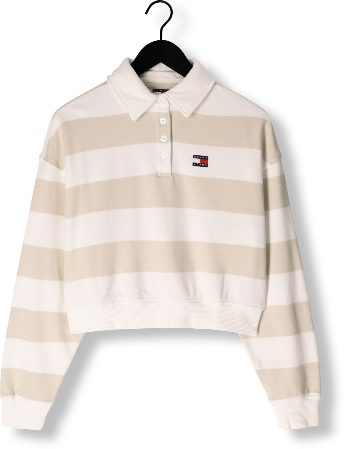 TOMMY JEANS Dames Tops & T-shirts Tjw Boxy Badge Polo Hwk Beige