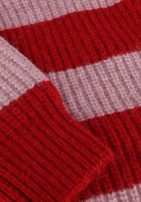 Rode COLOURFUL REBEL Trui KINZA STRIPED KNITTED SWEATER Rode COLOURFUL REBEL Trui KINZA STRIPED KNITTED SWEATER - large