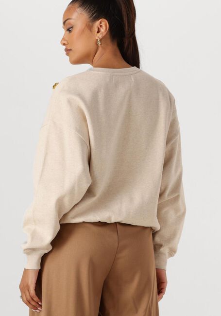Beige NUKUS Trui BEATRIZ PULLOVER FLOWER - large
