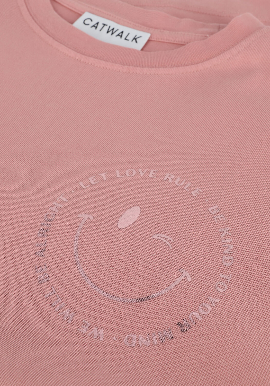 Roze CATWALK JUNKIE T-shirt TS POSITIVE ENERGIE - large