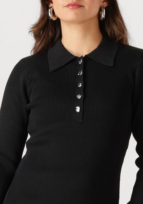 Zwarte Y.A.S. Midi jurk YASNAMA LS KNIT DRESS - large