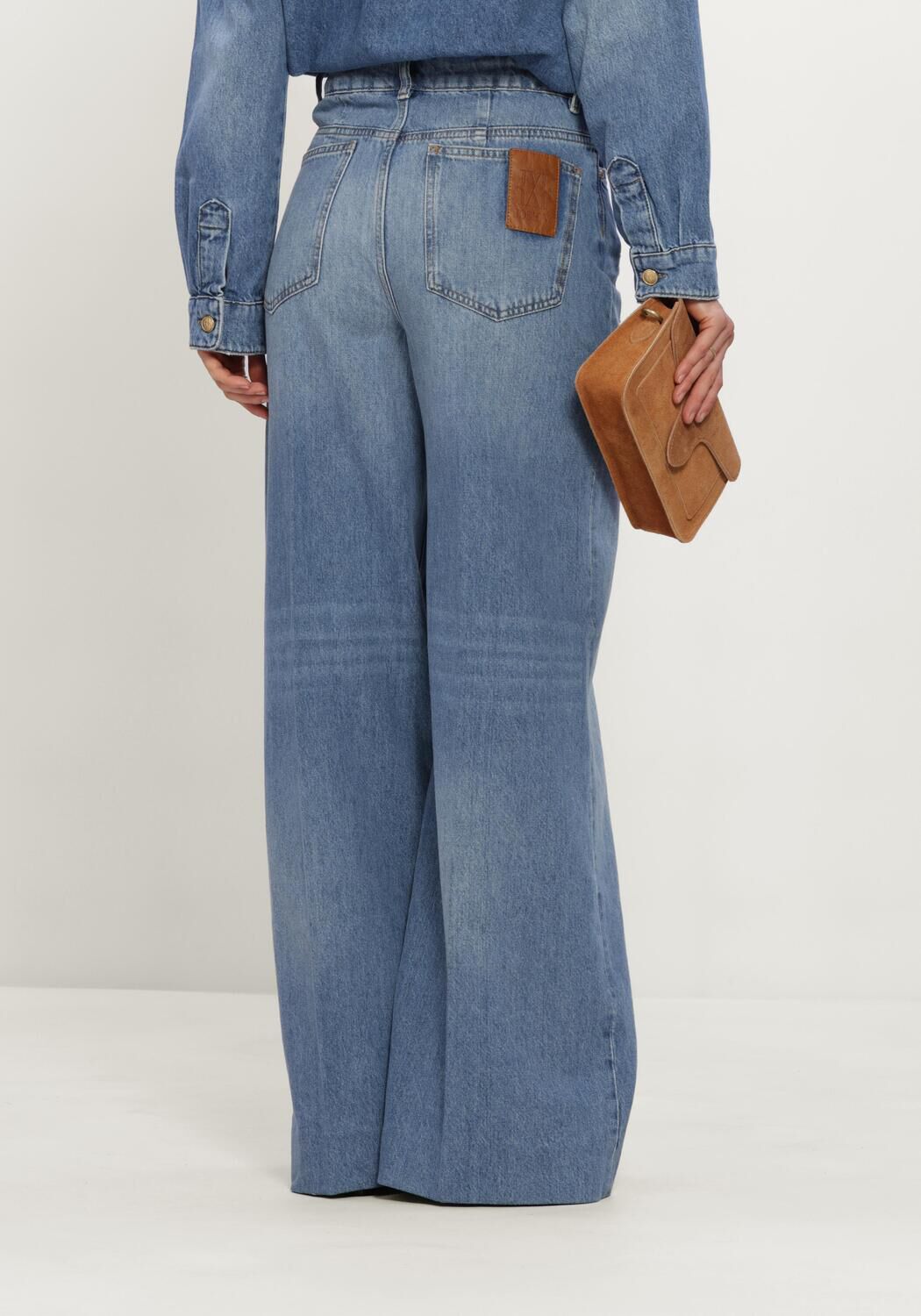 Blauwe JOSH V Wide jeans GLORIA PANTS - large