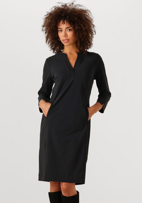 Zwarte STUDIO ANNELOES Midi jurk SIMPLICITY DRESS - large
