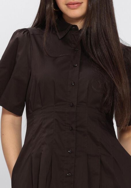 Bruine NEO NOIR Jurken BAIA POPLIN DRESS - large