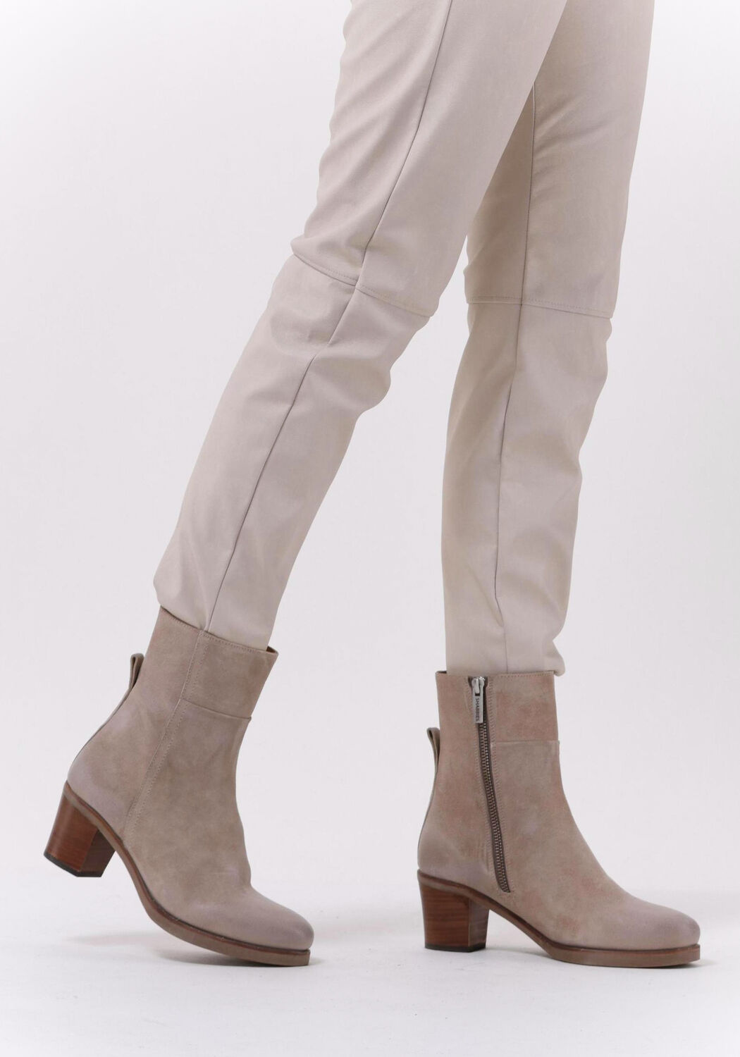 Beige SHABBIES Enkellaarsjes 183020329 - large