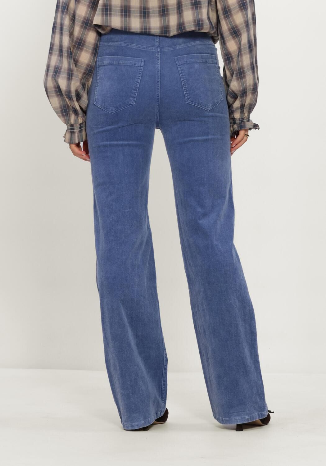 Blauwe STUDIO AMAYA Flared jeans SOFIE 15 - large