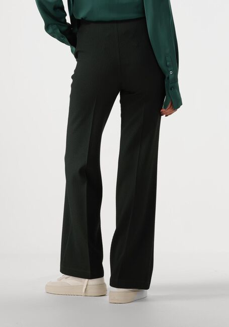 Groene VANILIA Flared broek WAFEL FLARED - large