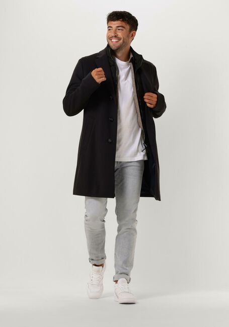 Donkerblauwe BOSS BLACK Mantel H-HYDE-BIB-234 - large