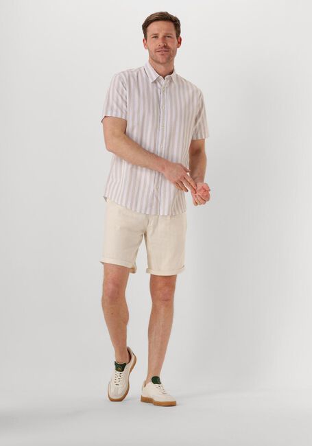 Beige SELECTED HOMME Casual overhemd SLHREG-SUN SHIRT SS NOOS - large