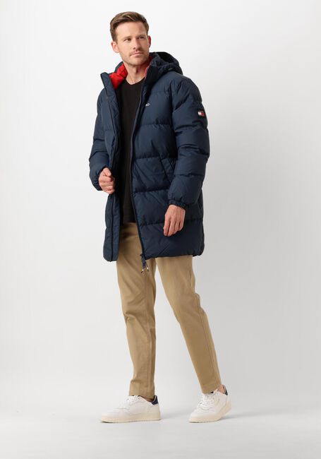 Donkerblauwe TOMMY JEANS Parka's TJM ESSENTIAL DOWN PARKA - large