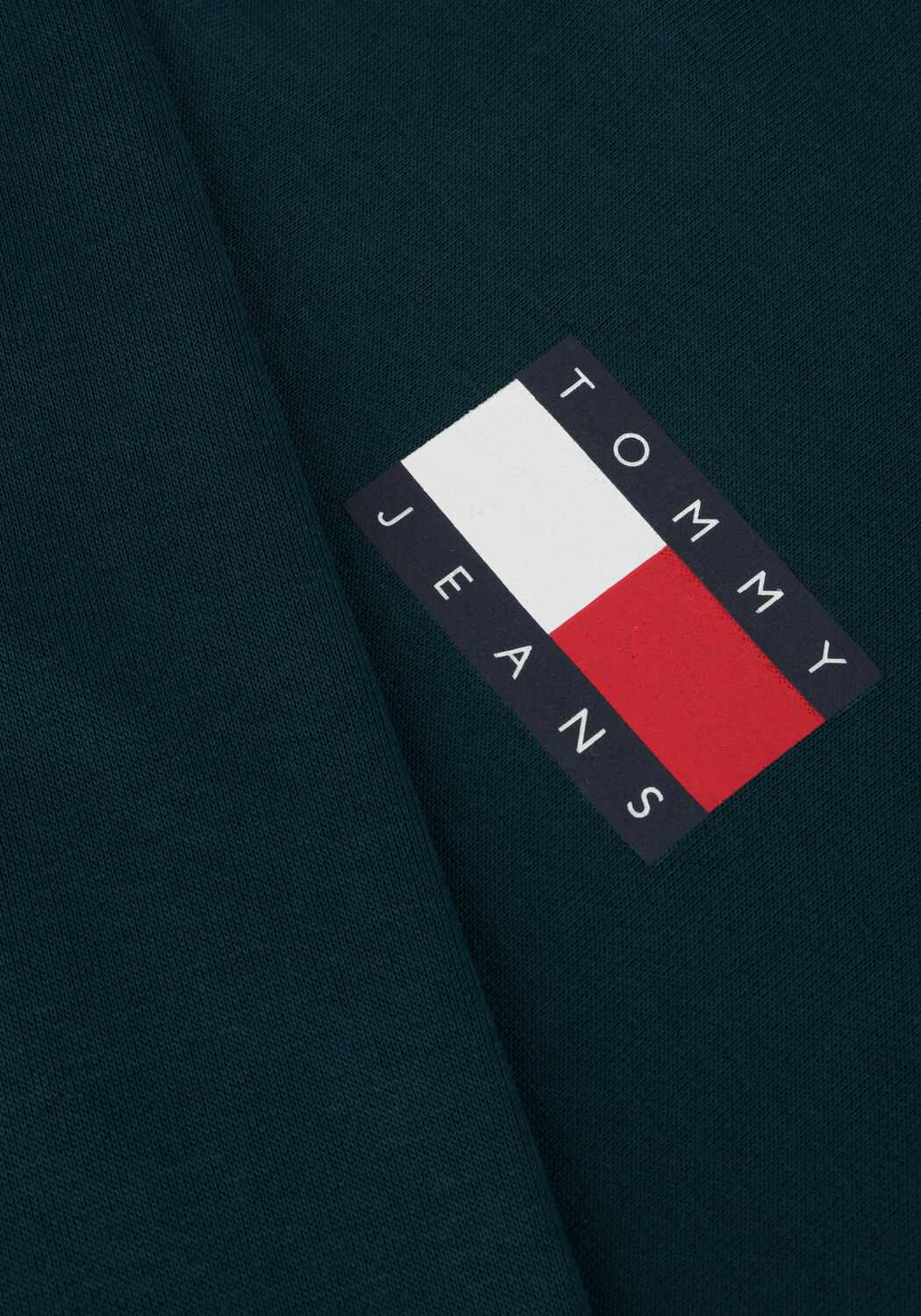 Groene TOMMY JEANS Truien/vesten TJM REG ESSENTIAL FLAG HOOD EXT - large