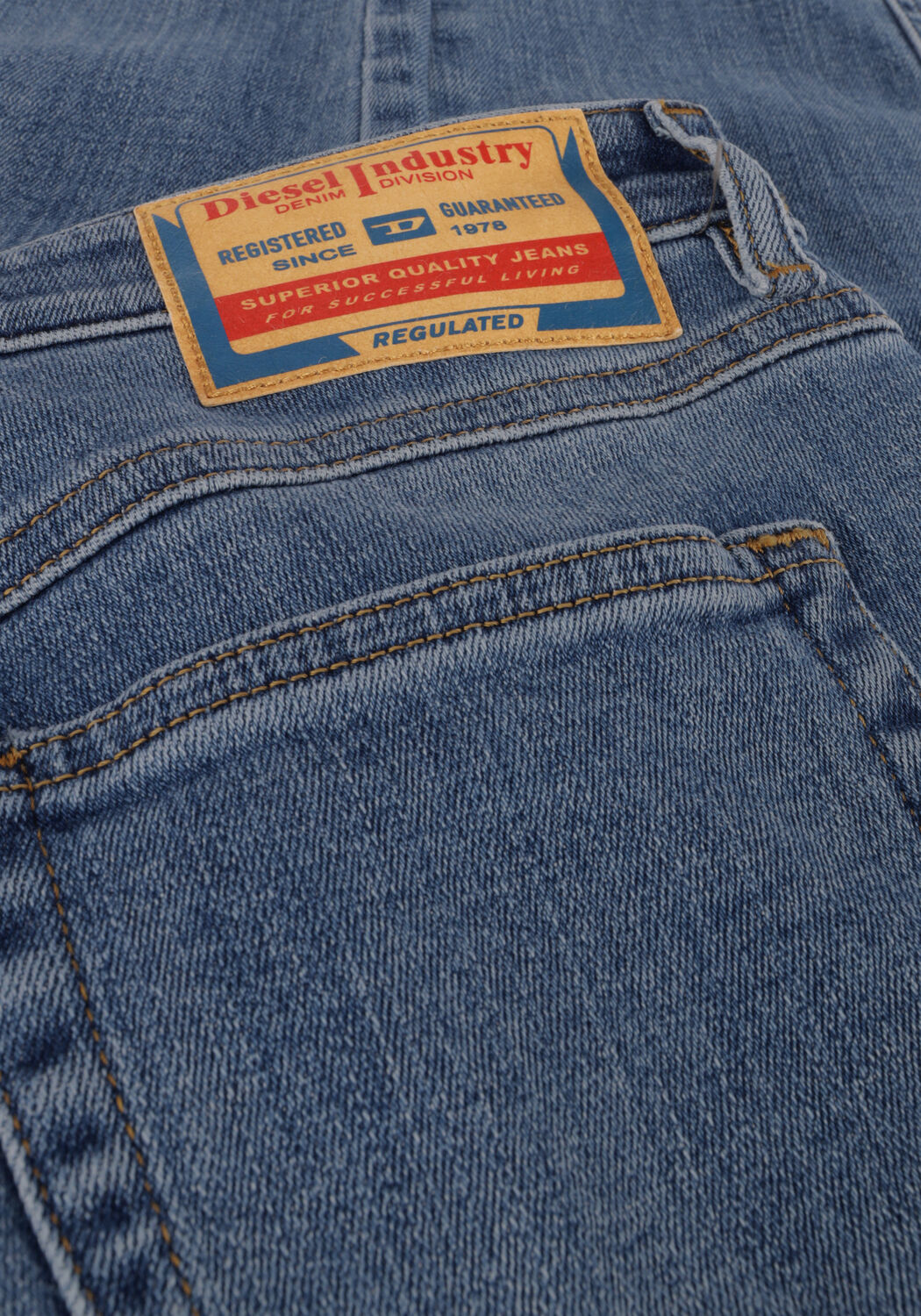 Lichtblauwe DIESEL Slim fit jeans 2015 BABHILA - large