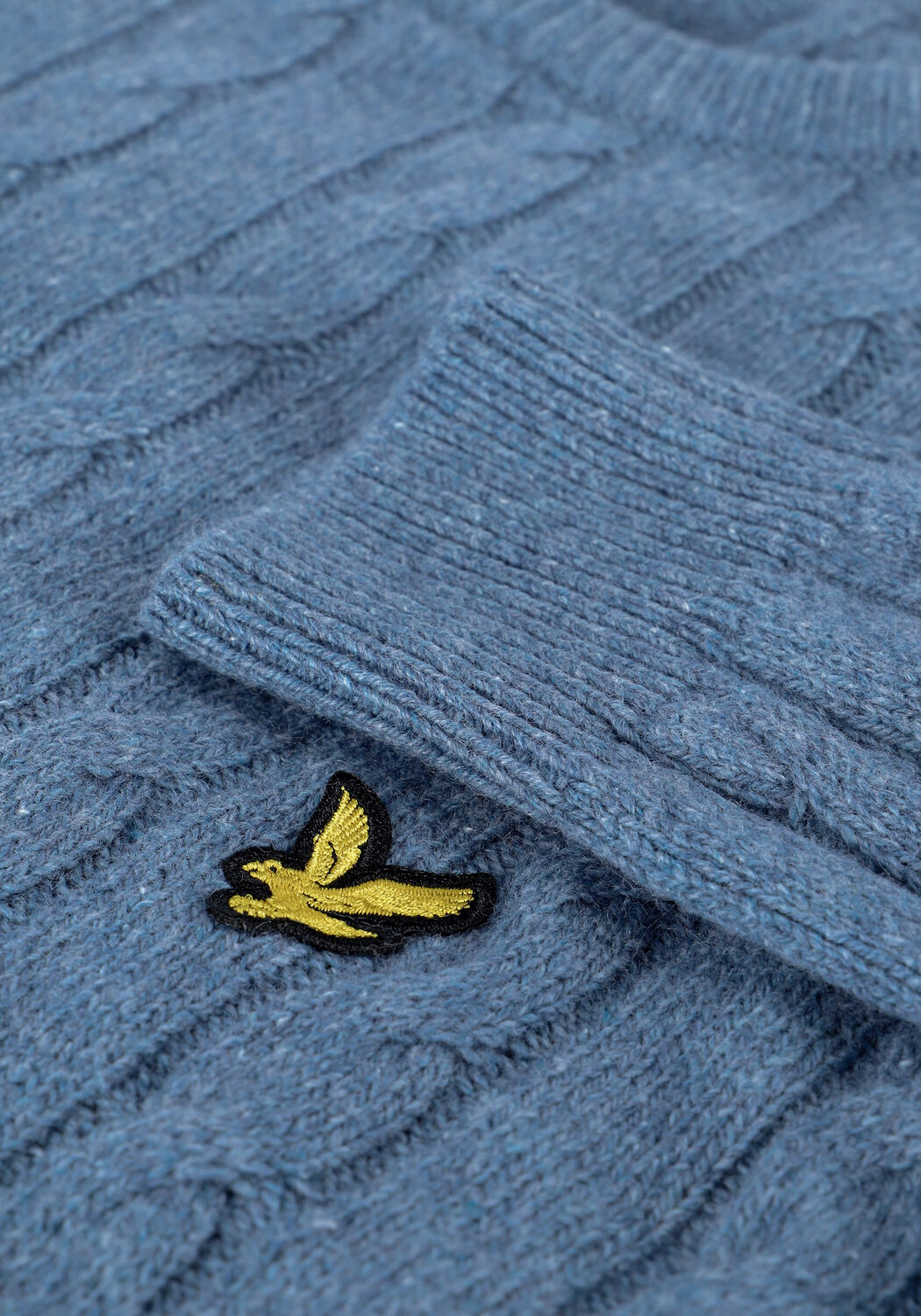 Blauwe LYLE & SCOTT Trui CABLE JUMPER - large