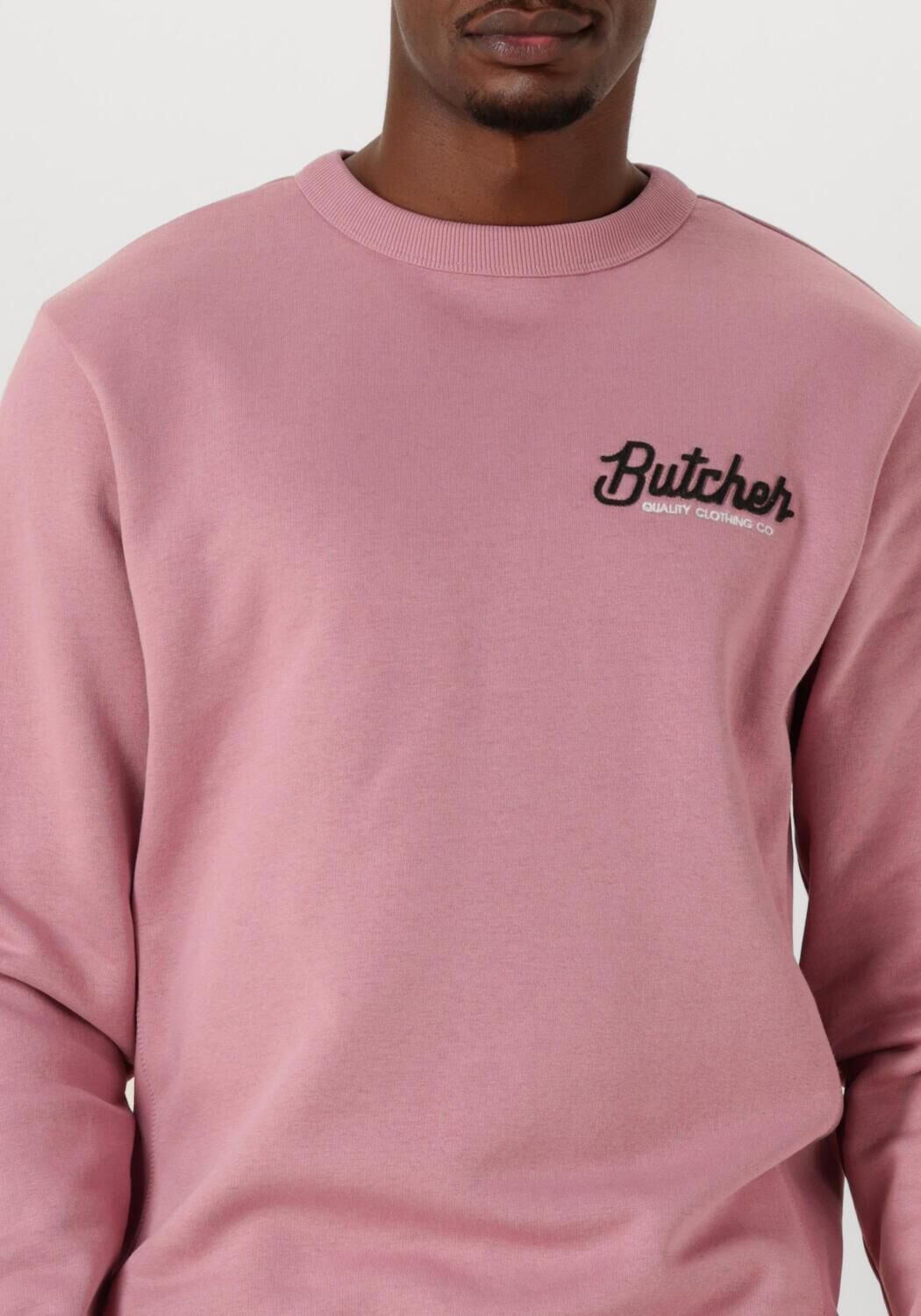 BUTCHER OF BLUE Heren Truien & Vesten Army Butcher Crew Roze