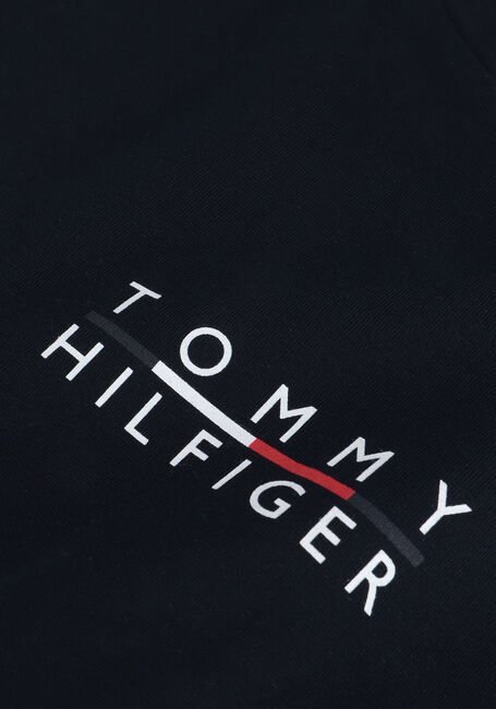 Donkerblauwe TOMMY HILFIGER T-shirt SQUARE LOGO TEE - large