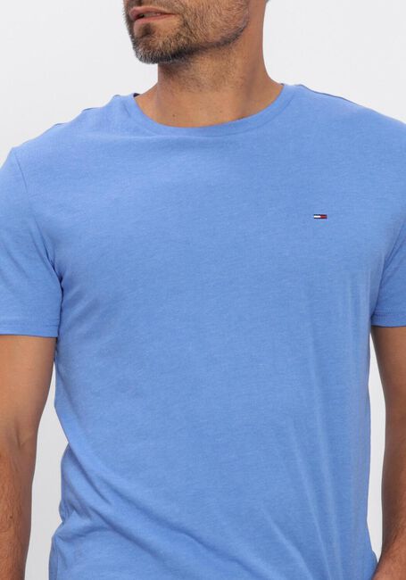 Blauwe TOMMY JEANS T-shirt TJM XSLIM JASPE HTR TEE EXT - large