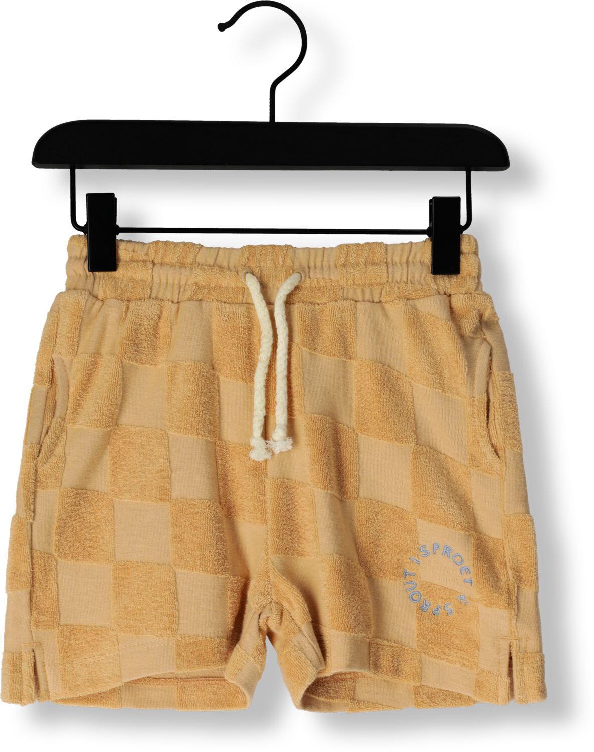 Sproet & Sprout Jongens Broeken Shorts Terry Blocks Cognac