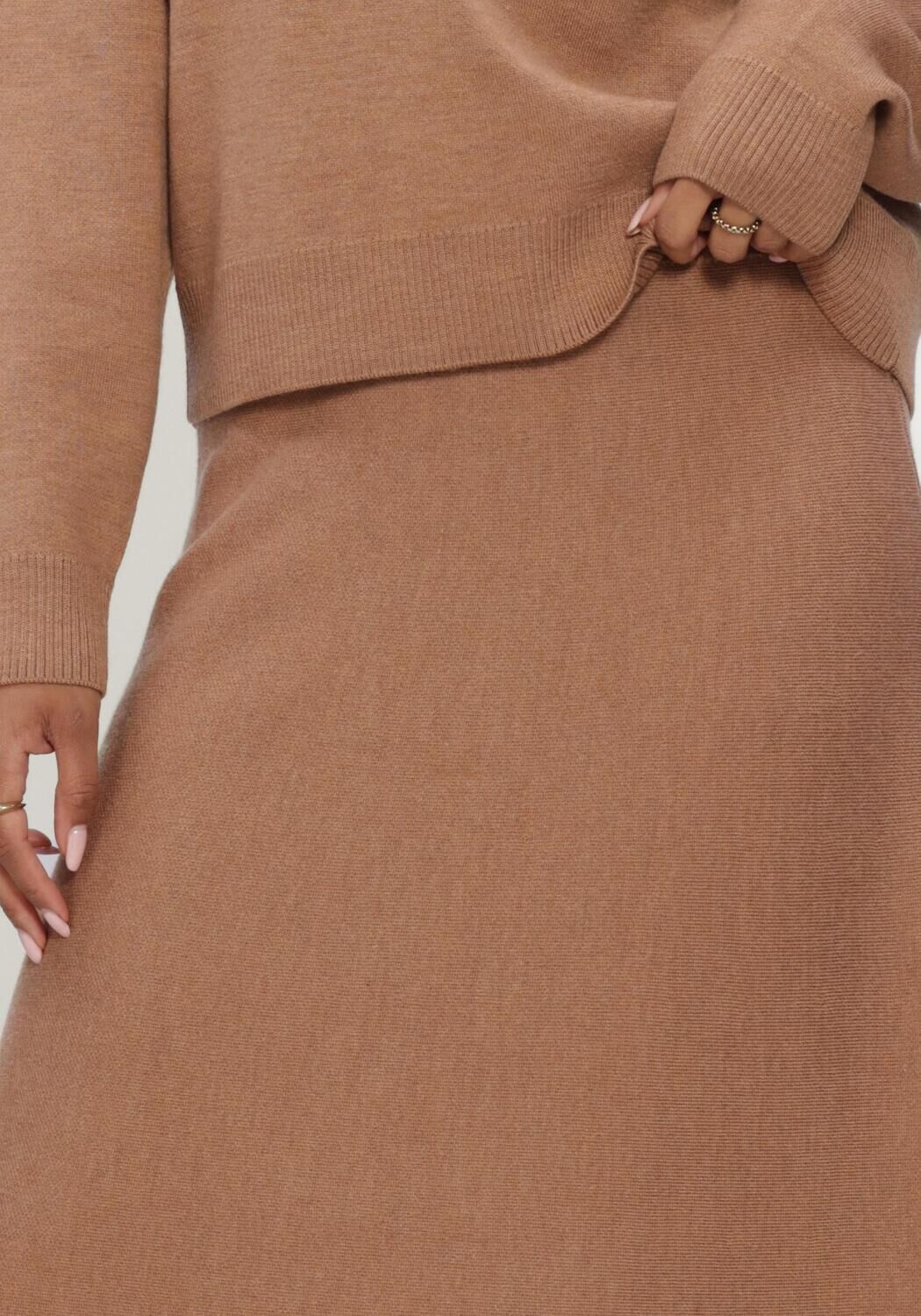Camel TWIST & TANGO Maxirok FELINA KNITTED SKIRT - large