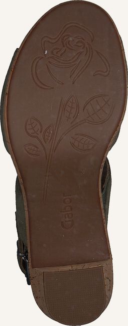 Groene GABOR Platte sandalen 777.1 Groene GABOR Platte sandalen 777.1 - large