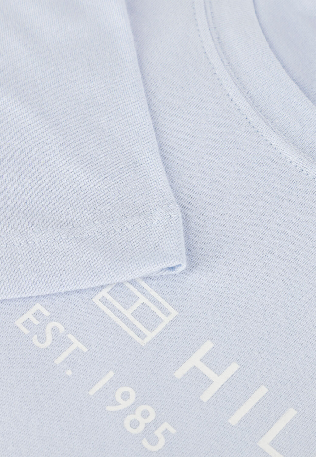 Lichtblauwe TOMMY HILFIGER T-shirt REG CORP LOGO - large