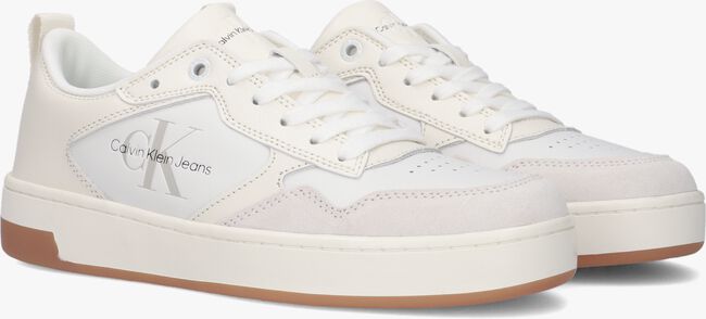 Witte CALVIN KLEIN Lage sneakers BASKET CUPSOLE LOW MONO DAMES - large