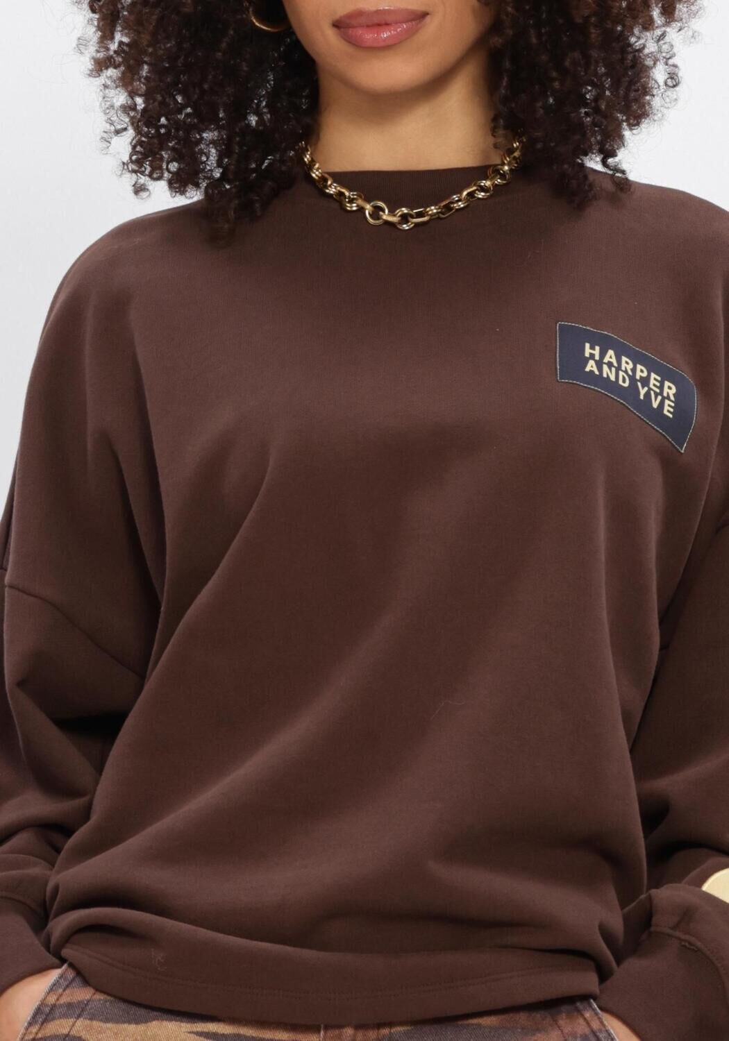 Bruine HARPER & YVE Sweater PATCH-SW - large