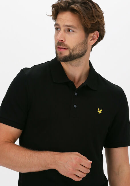 Zwarte LYLE & SCOTT Polo PLAIN POLO SHIRT - large