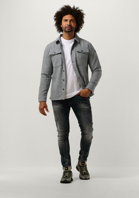 Grijze PUREWHITE Overshirt HERITAGE PATTERN OVERSHIRT WITH TWO CHEST POCKETS - large