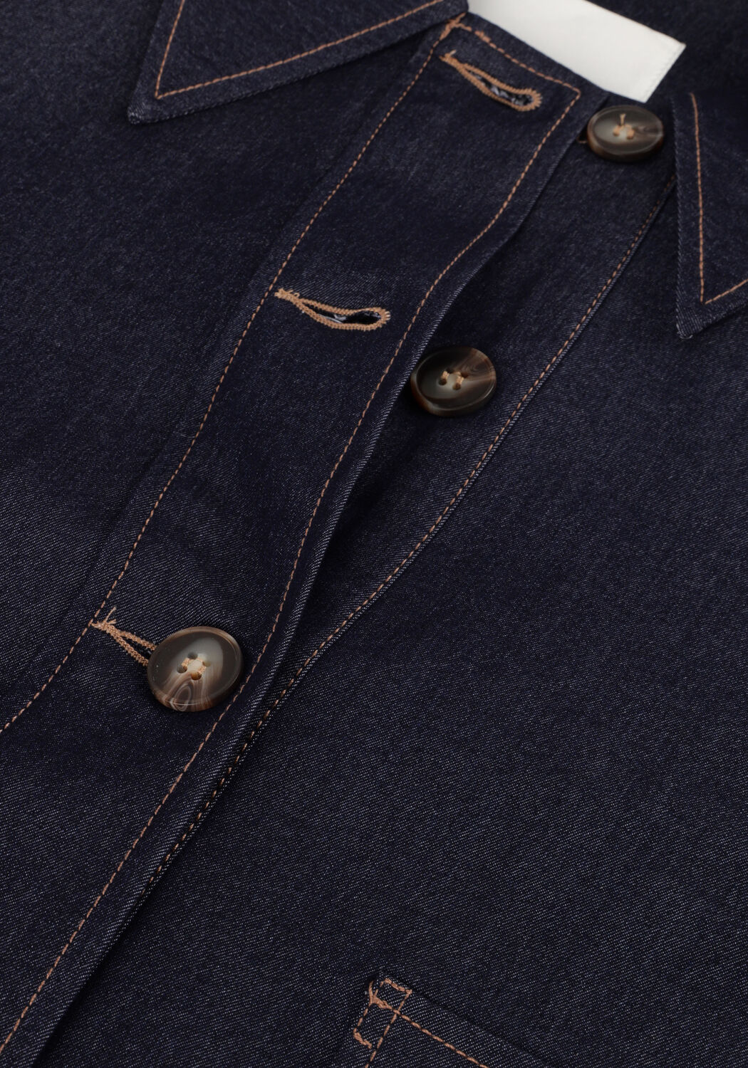 Donkerblauwe CO'COUTURE Blouses TERRY DENIM JACKET - large