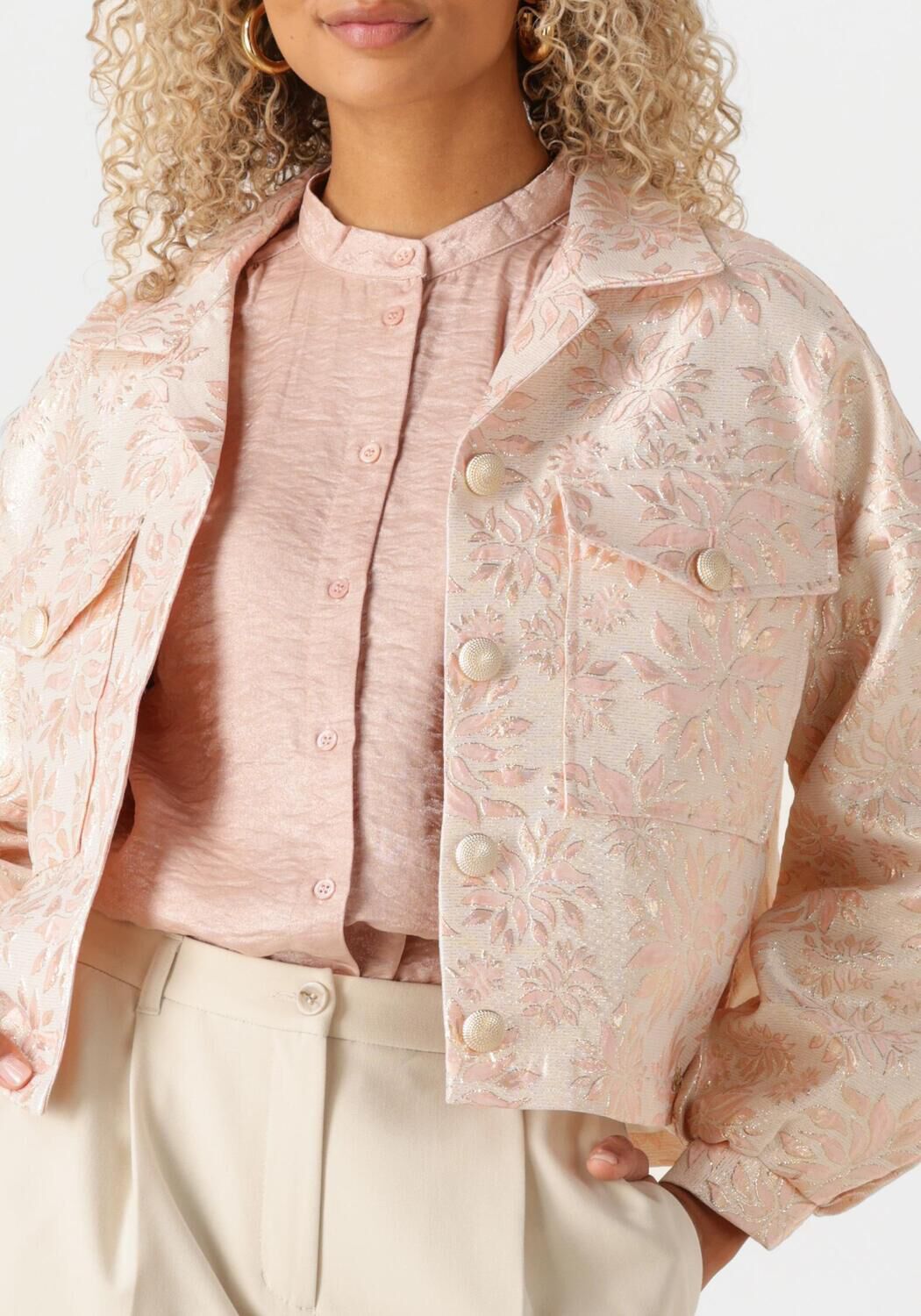 NUKUS Dames Jassen Harmony Jacket Flower Roze