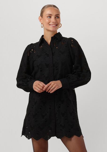 Zwarte Y.A.S. Mini jurk YASTEALA LS SHIRT DRESS S. - large