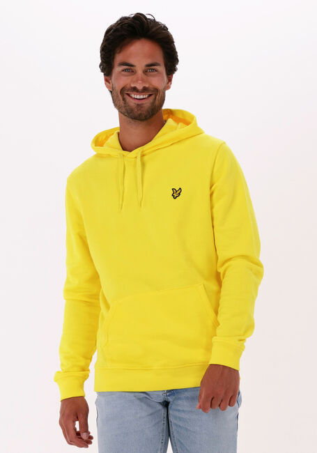 Gele LYLE & SCOTT Truien/vesten PULLOVER HOODIE - large