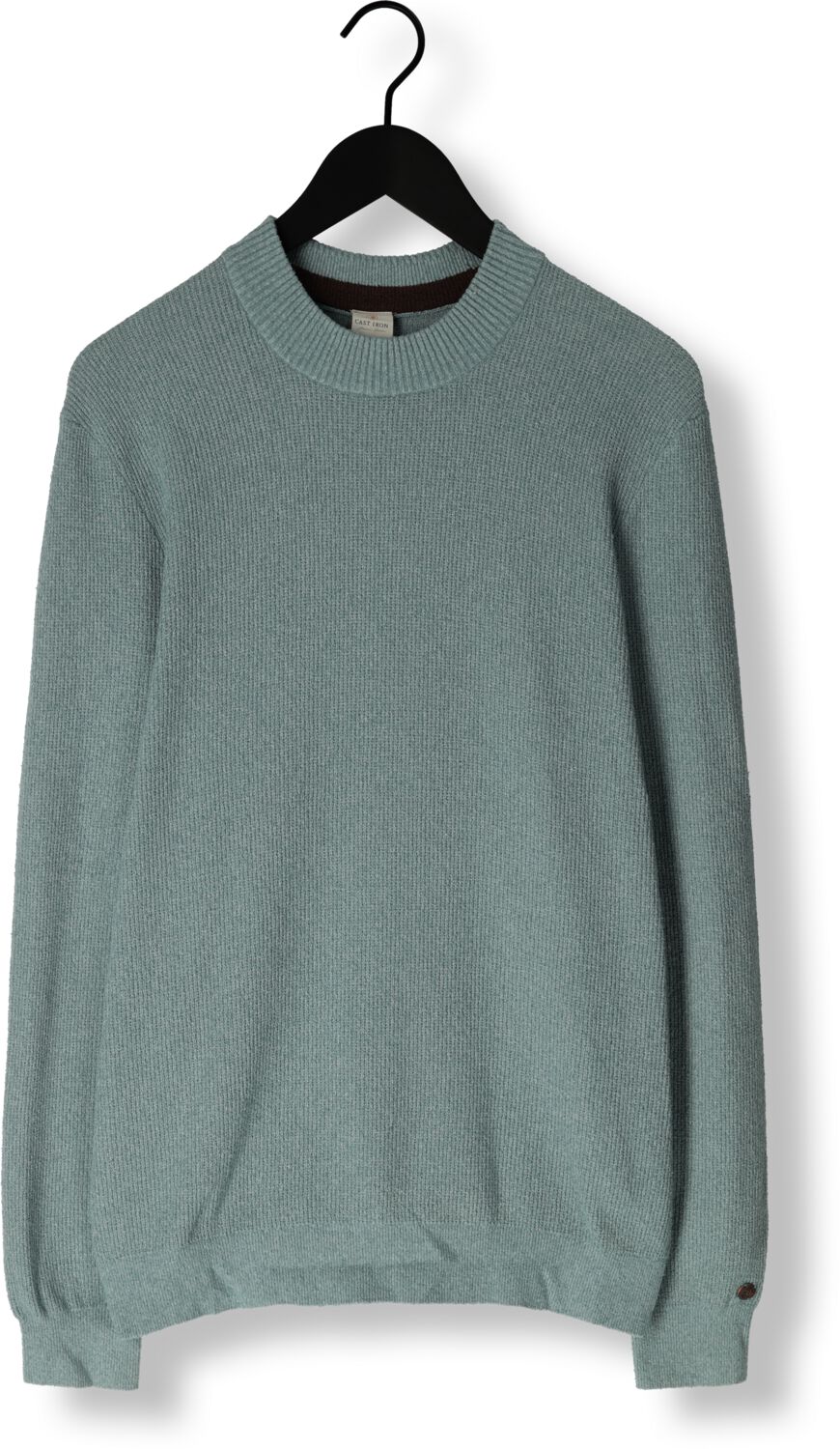 CAST IRON Heren Truien & Vesten Mock Neck Fine Boucle Blauw