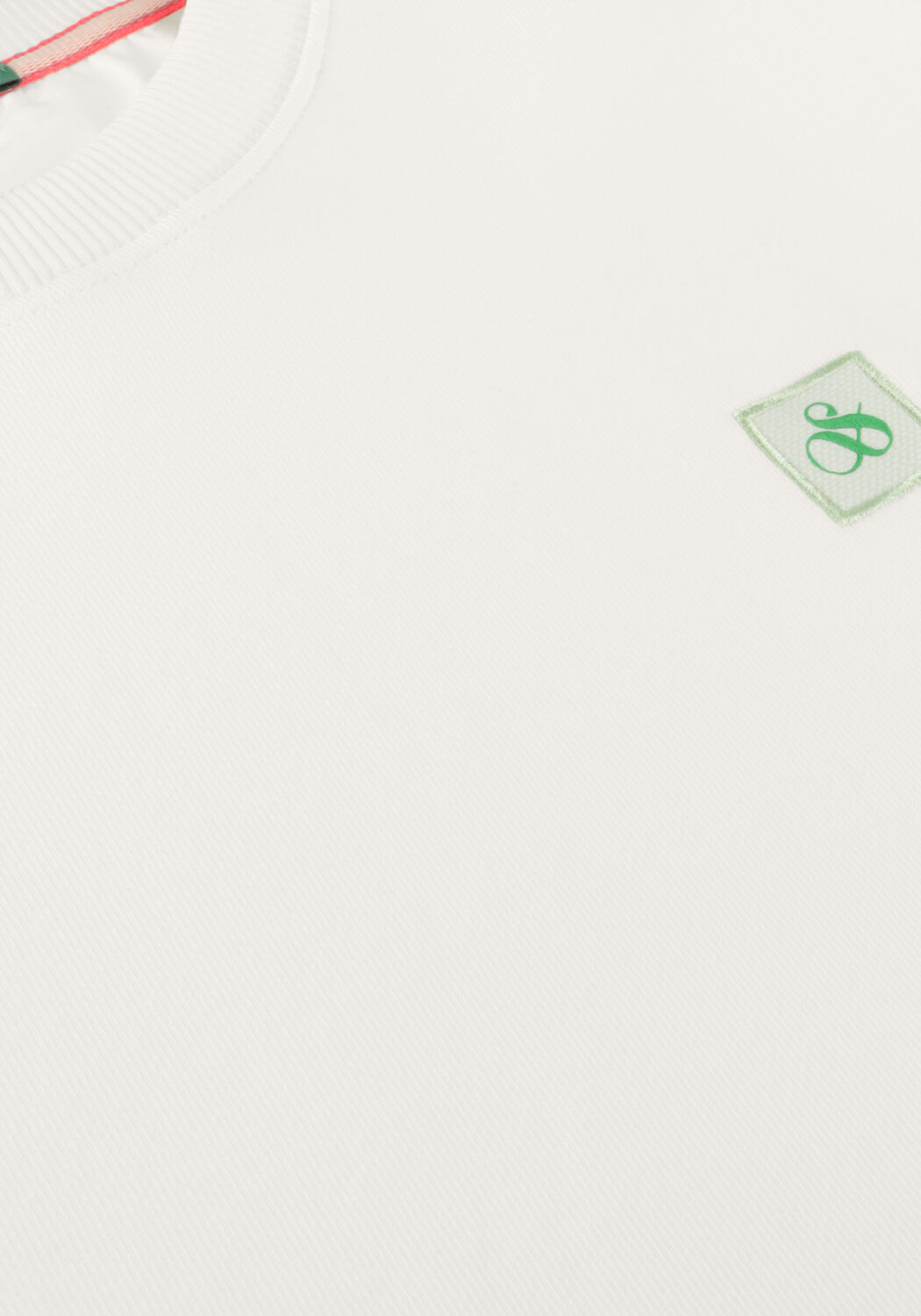 Witte SCOTCH & SODA Sweater SEASONAL ESSENTIALS - CLASSIC LOGO BADGE SWEATSHIRT - large