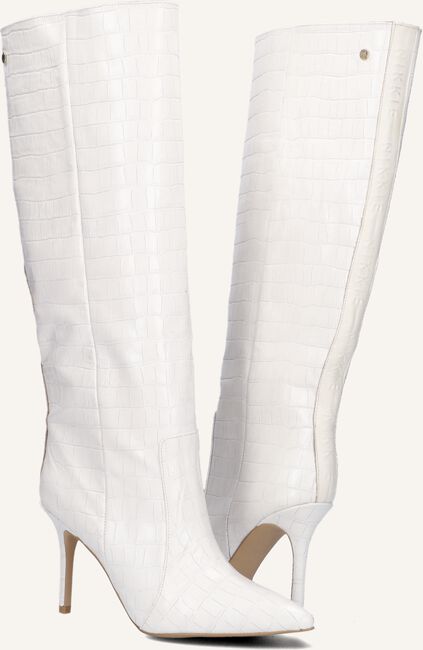 Witte NIKKIE Hoge laarzen CROCO HIGH BOOTS Witte NIKKIE Hoge laarzen CROCO HIGH BOOTS - large