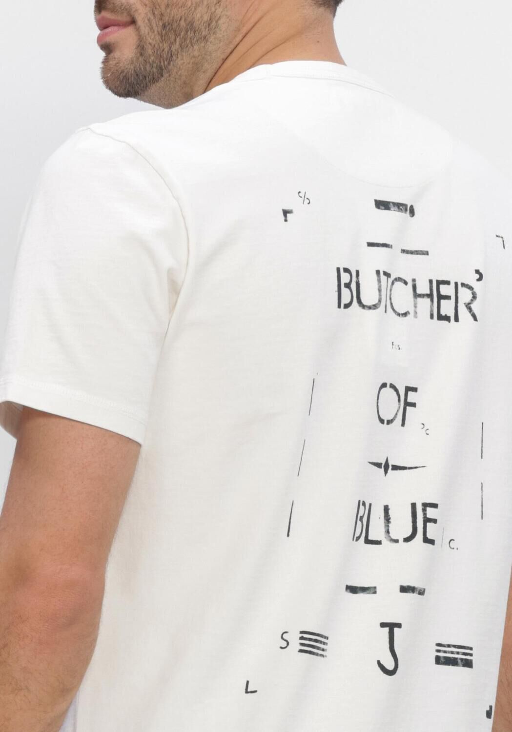 Witte BUTCHER OF BLUE T-shirt ARMY STENCIL TEE - large