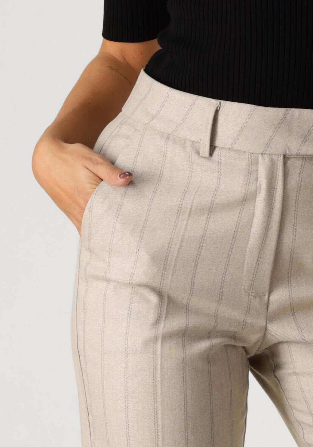 JANSEN AMSTERDAM Dames Broeken Pss453 Broek Annabel Zand