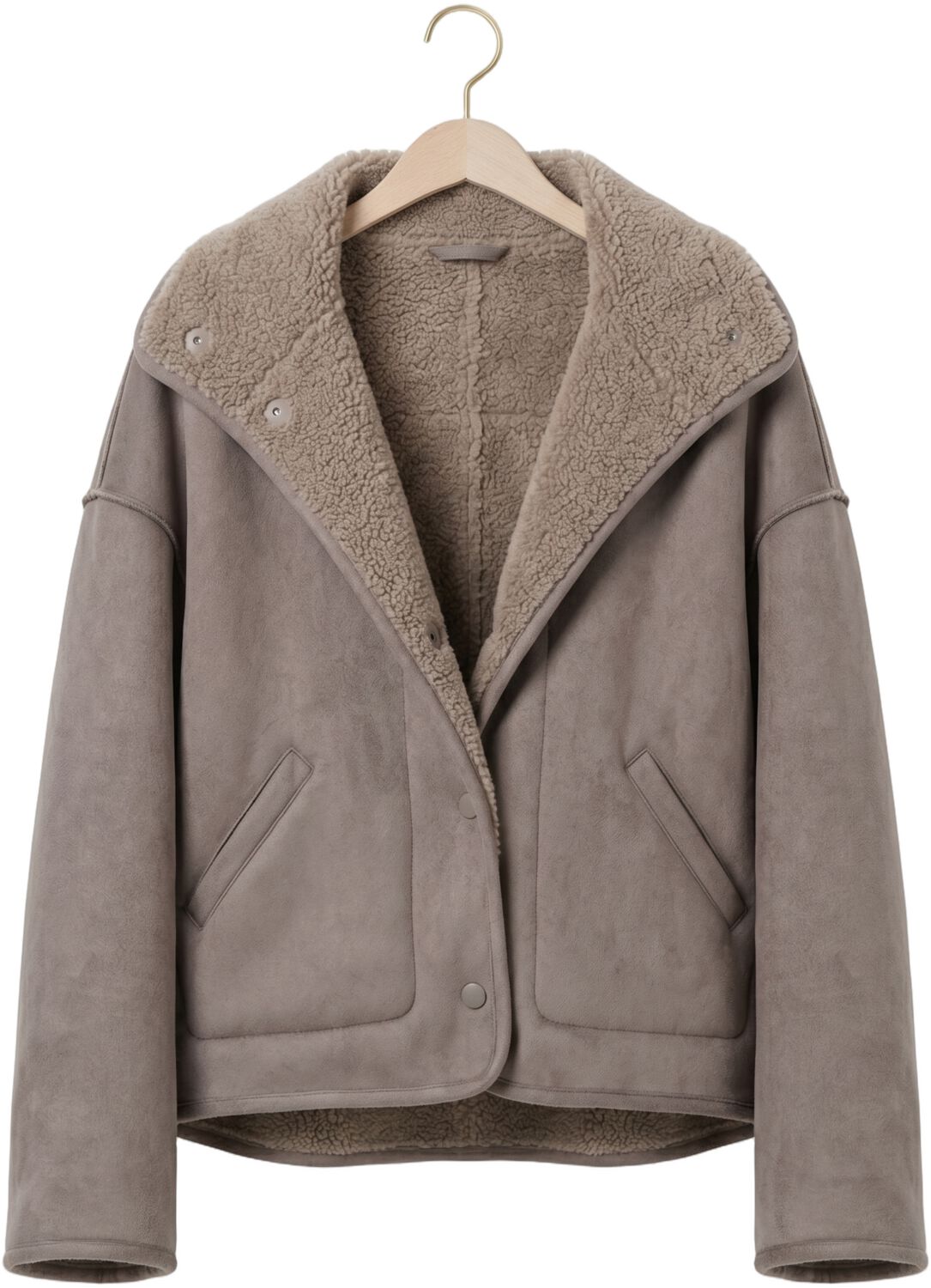 KNIT-TED Dames Jassen Jill Jacket Taupe