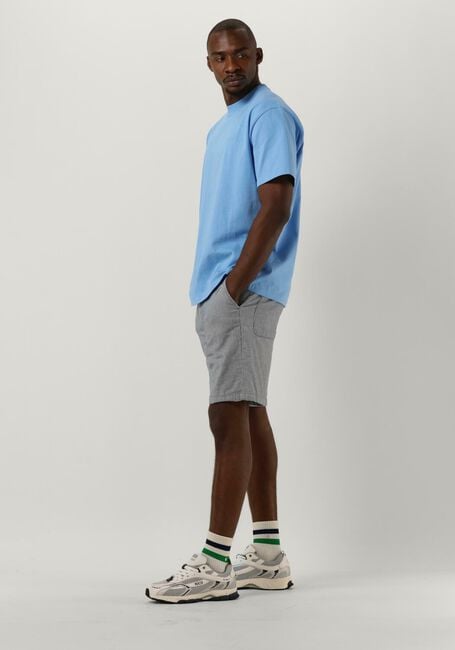 Lichtblauwe WOODBIRD T-shirt WBBAINE BASE TEE - large