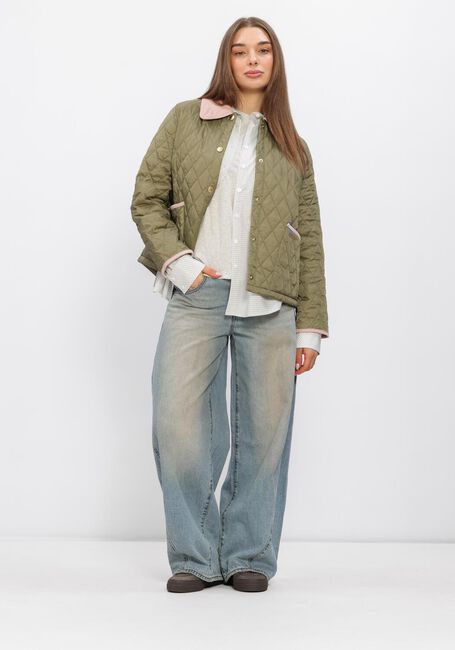 Olijf BARBOUR Jack ICONS CROPPED LEDDESDALE QUILTED JACKET - large