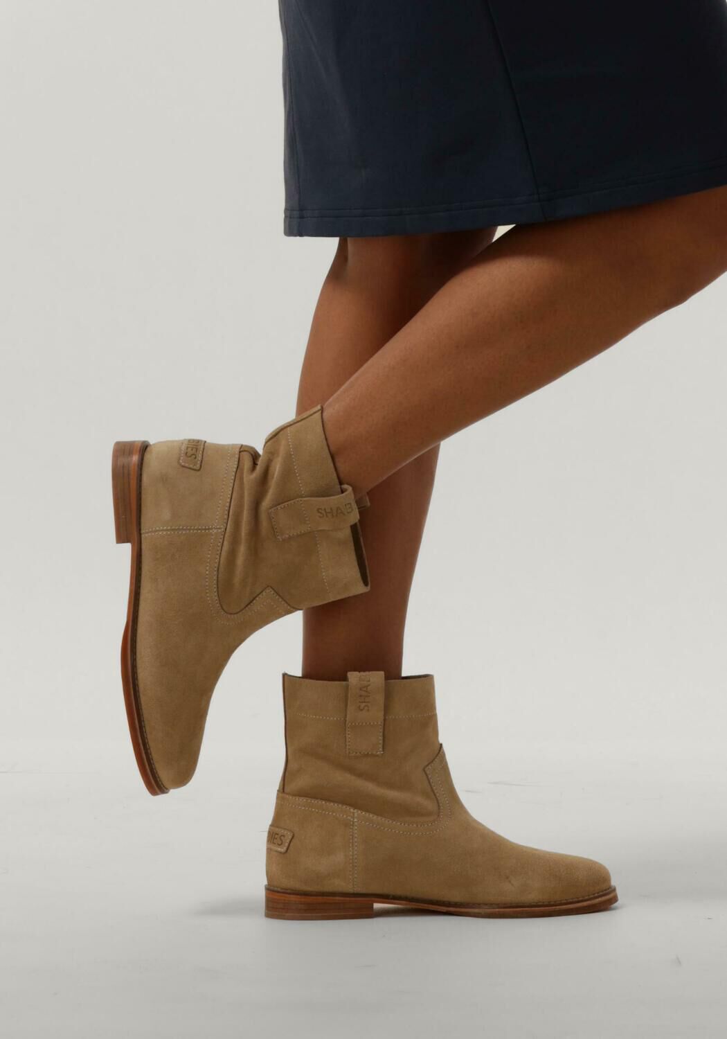 Beige SHABBIES BY WENDY Enkellaarsjes WENDY ANKIE - large