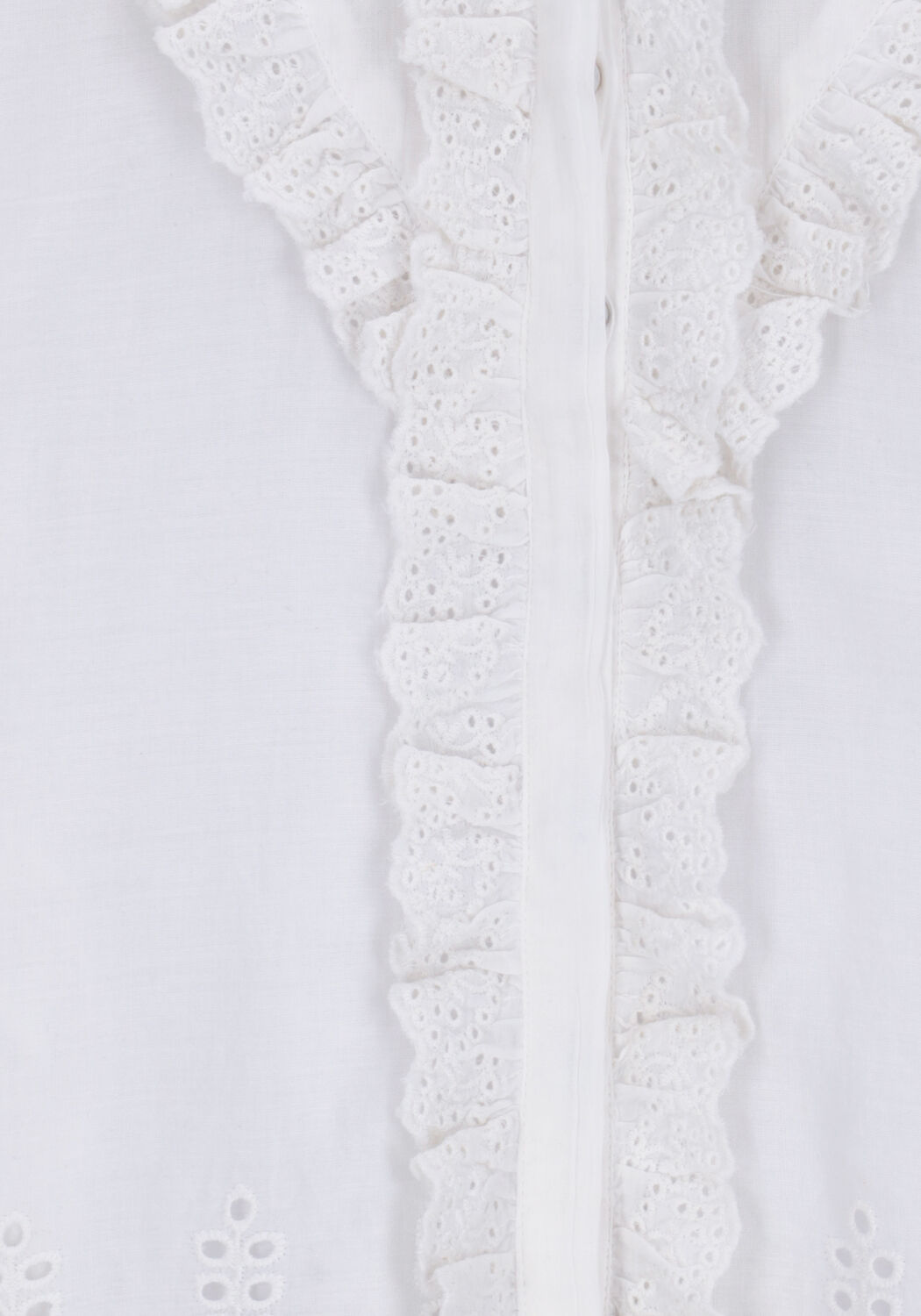 Witte NEO NOIR Blouses NUSAN EMBROIDERY BLOUSE - large