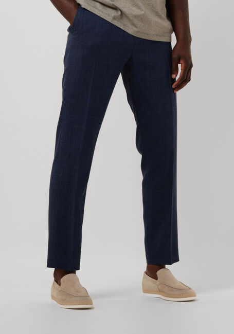 Donkerblauwe SELECTED HOMME Pantalon SLHSLIM-OASIS LINEN TRS NOOS - large