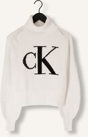 Gebroken wit CALVIN KLEIN Coltrui BLOWN UP CK LOOSE SWEATER Gebroken wit CALVIN KLEIN Coltrui BLOWN UP CK LOOSE SWEATER - medium