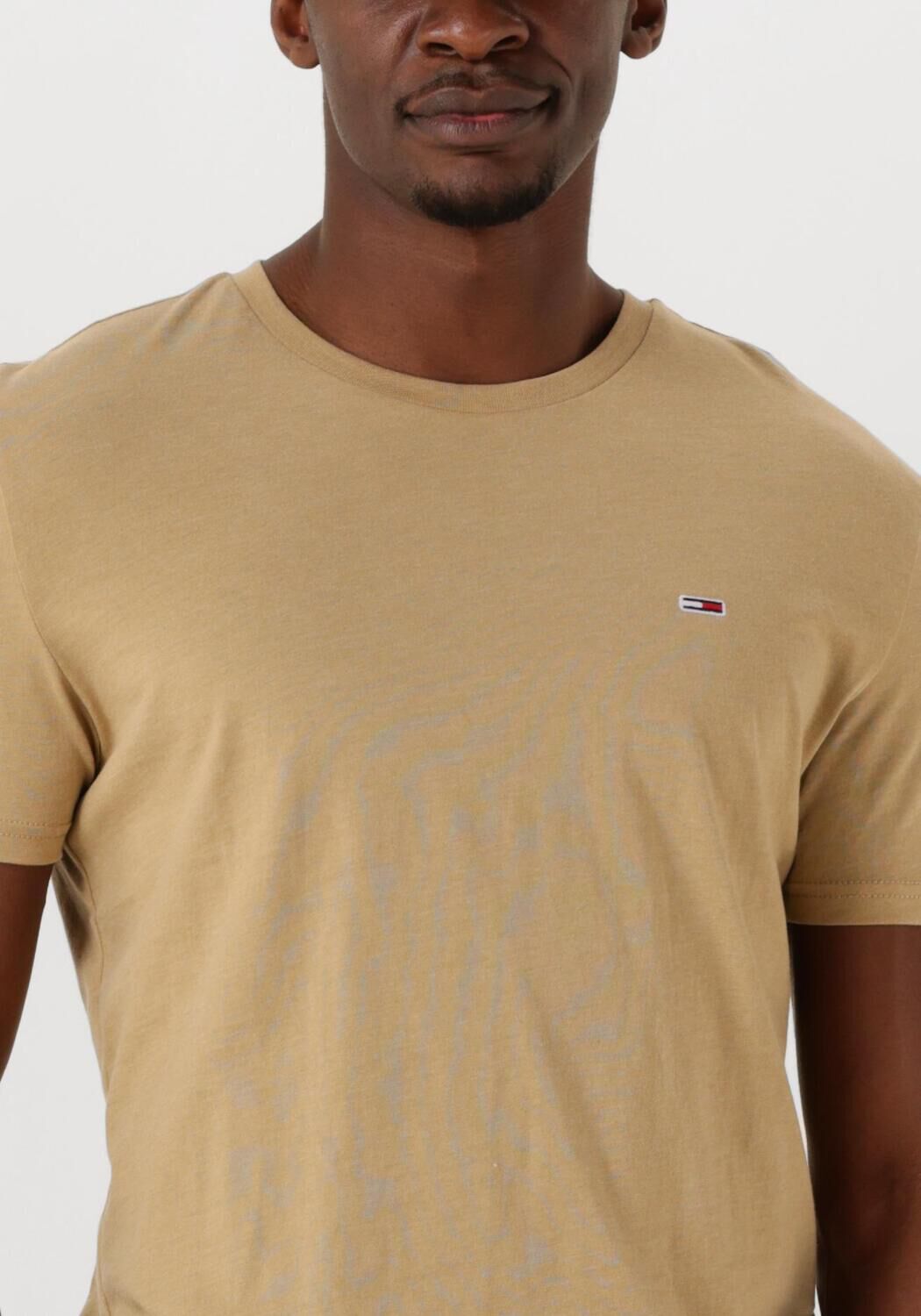 TOMMY JEANS Heren Polo's & T-shirts Tjm Xslim Jaspe Htr Tee Ext Beige