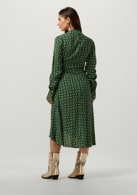 Groene COLOURFUL REBEL Midi jurk LEA GRAPHIC WRAP MIDI DRESS - large